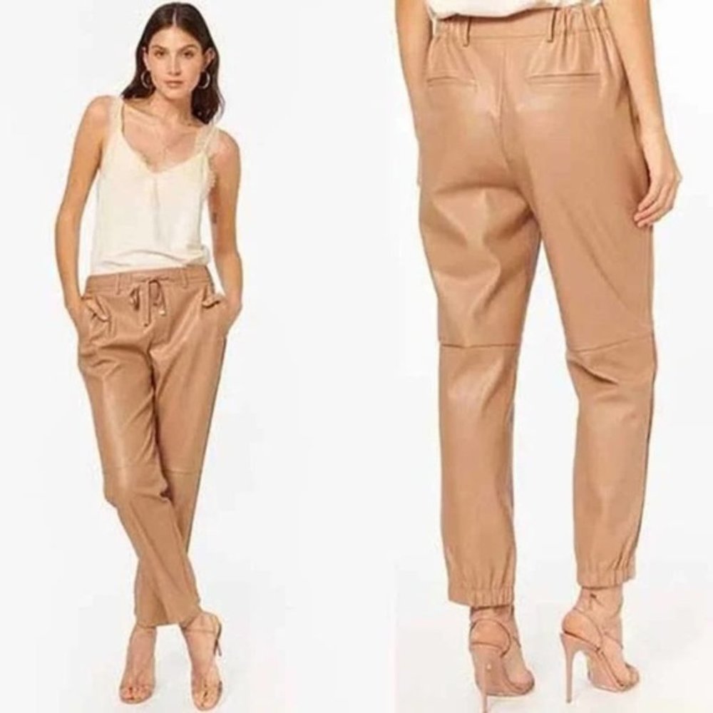 Cami NYC Adene Vegan Leather Elastic Waist Pant Women's Cortado Size: XXS NWOT